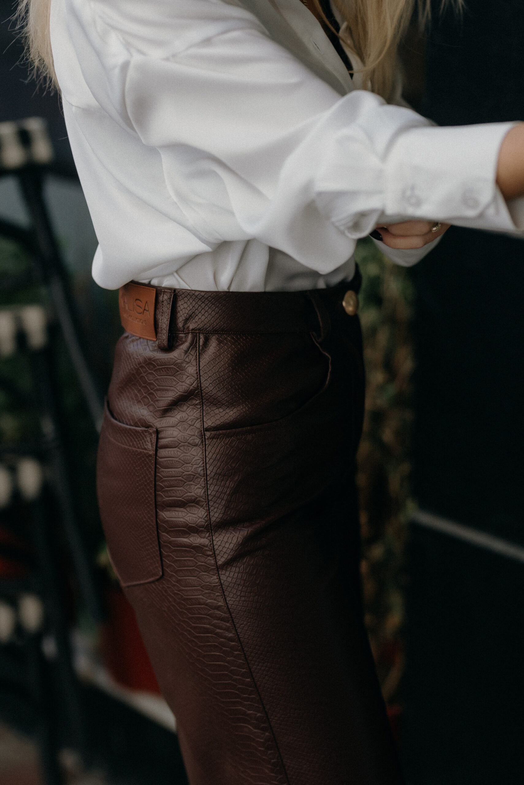 Brown Croco Wide Leg - Image 10