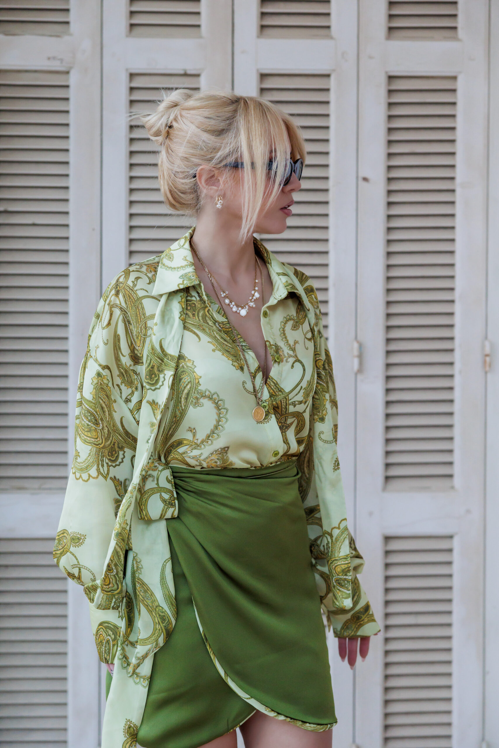 Skirt Olive Paisley - Image 6