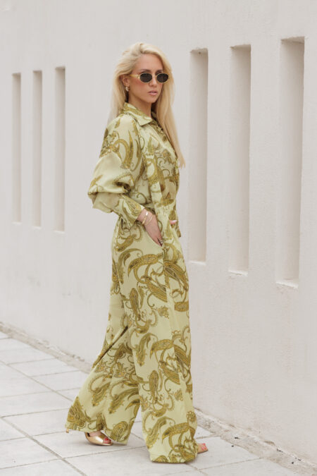 Olive Paisleys Pants