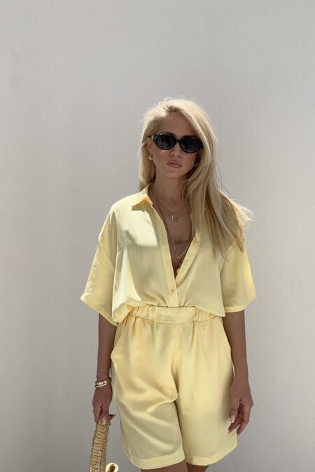 Yellow Silky Shirt