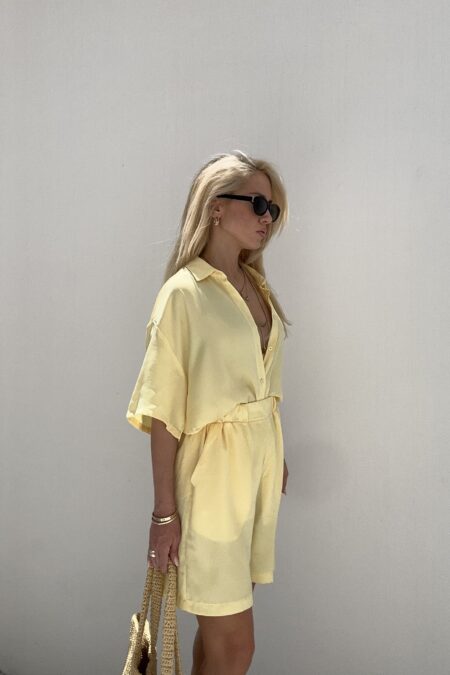 Yellow Silky Shorts