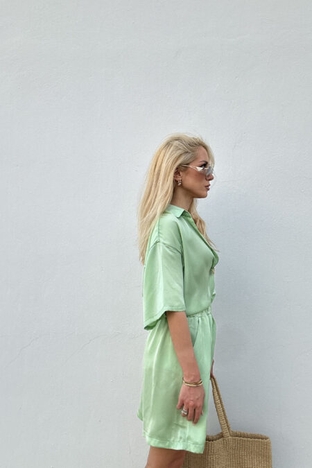 Pistachio Silky Shorts