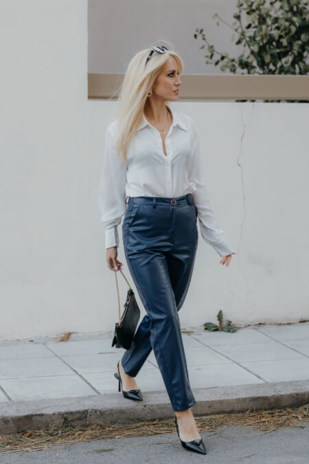 Croco Blue Pants