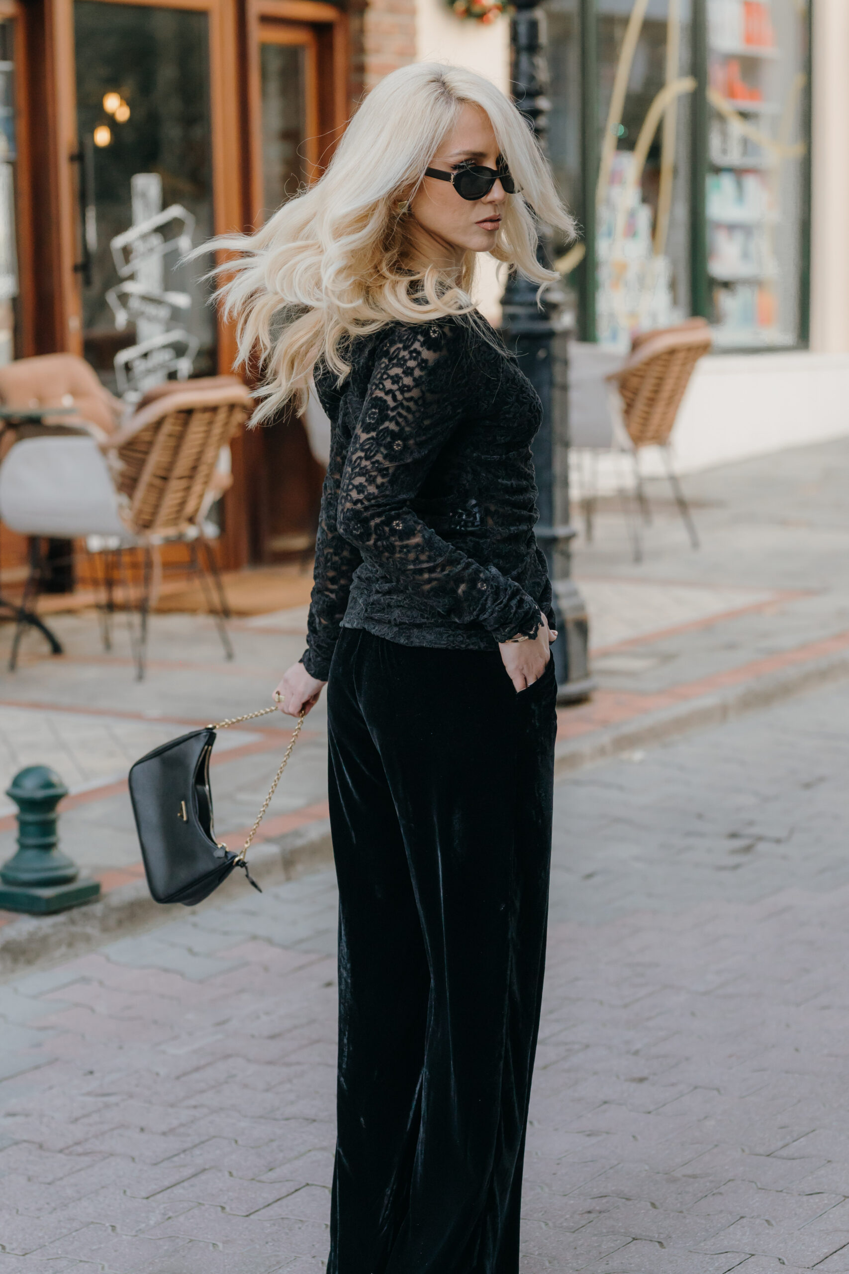 Black Velvet Pants - Image 7