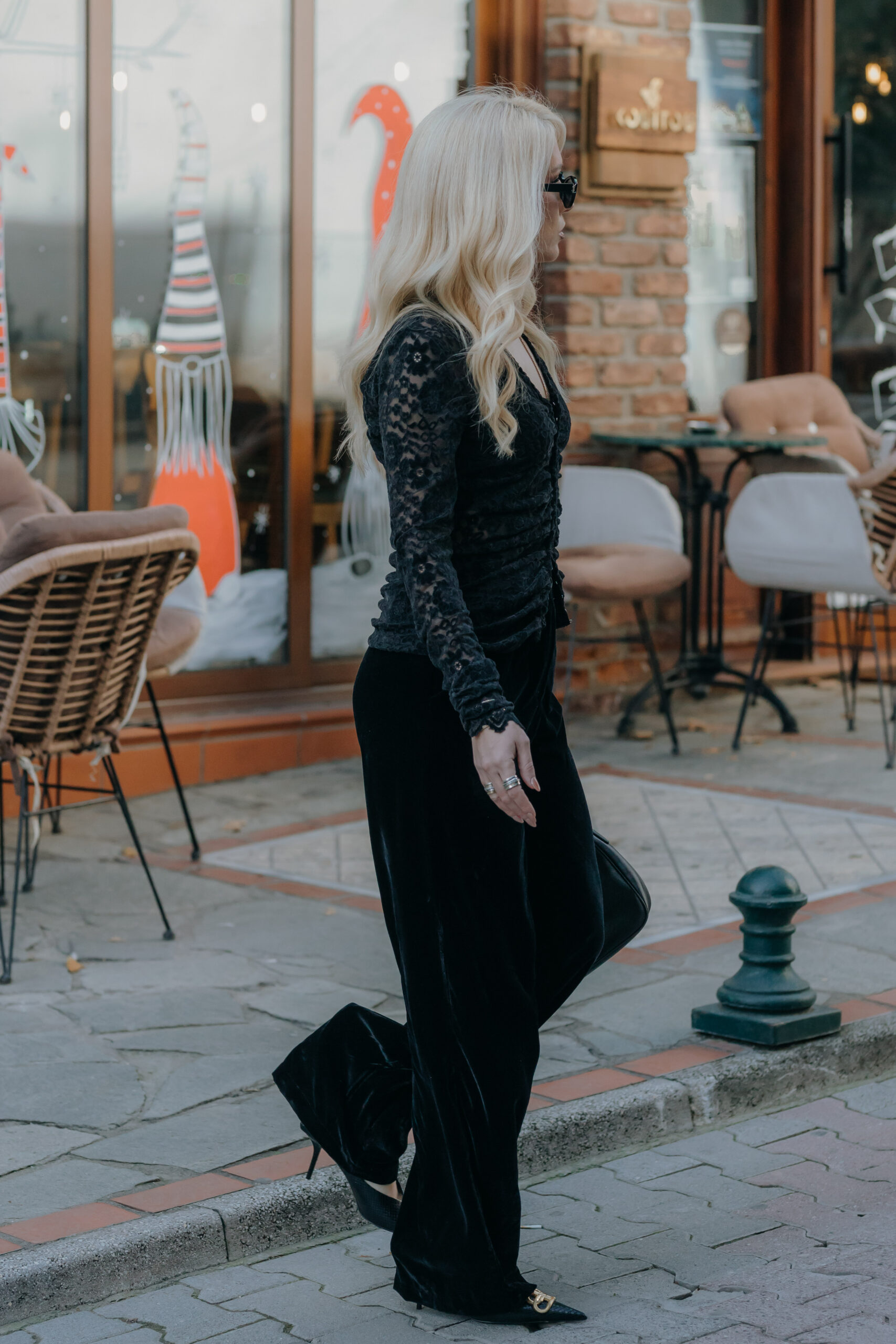Black Velvet Pants - Image 8