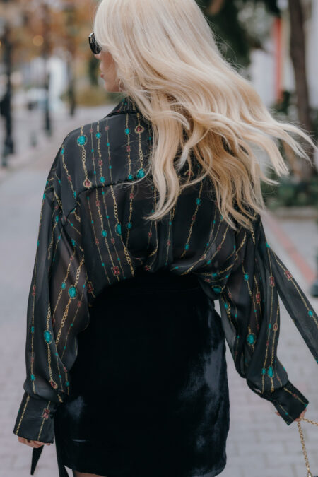 Festive Kalisa Black Shirt