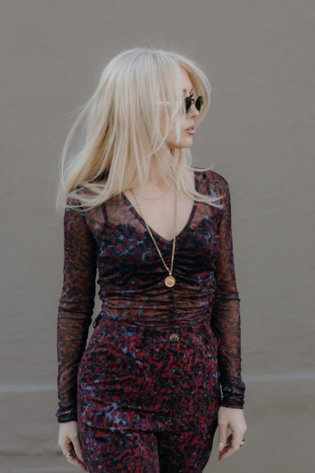 Mesh My Way Leopard Top