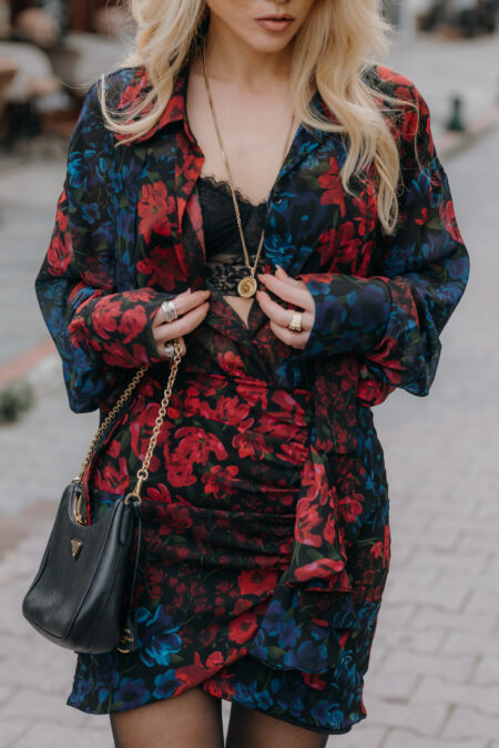 Festive Flower Mini Skirt