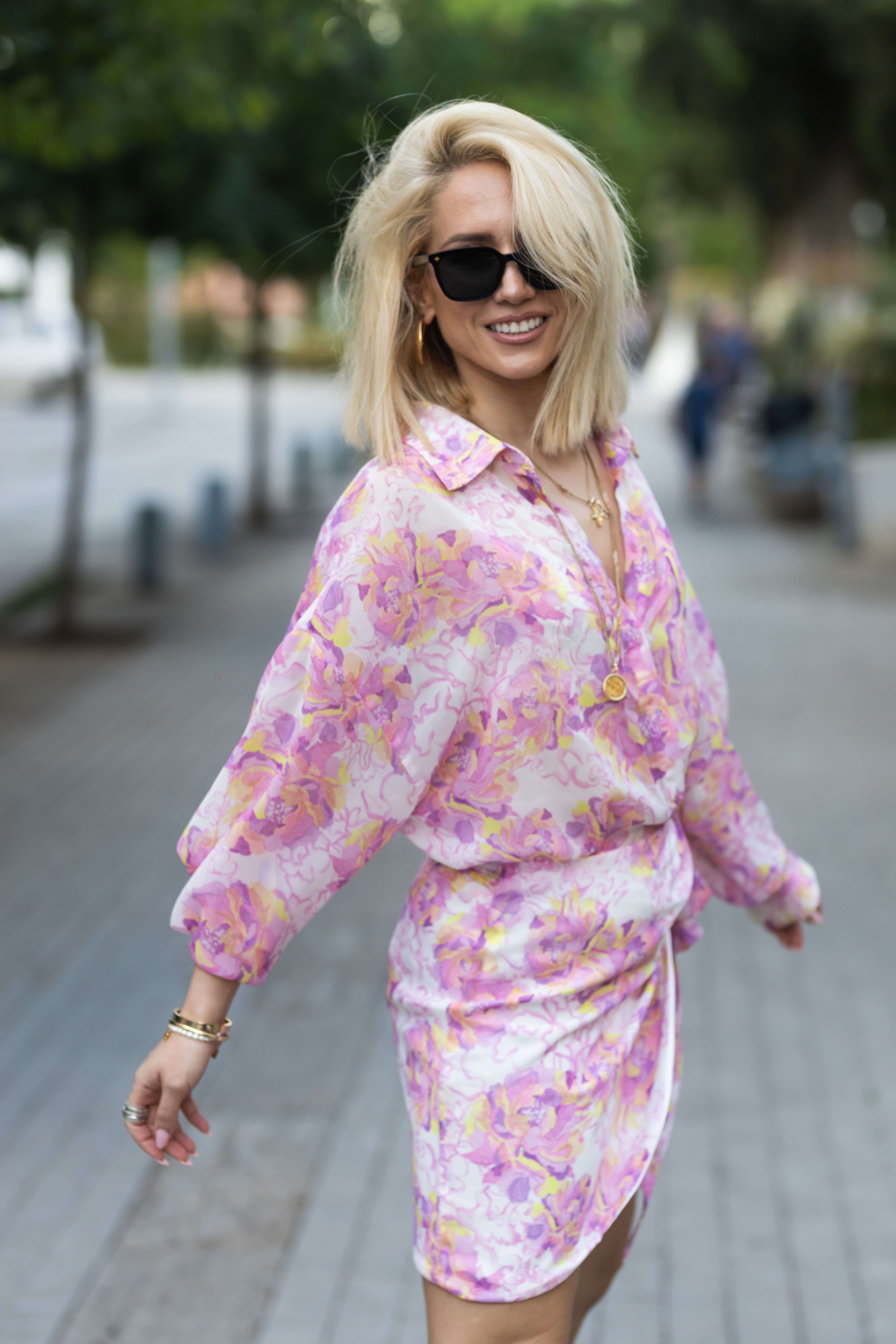 Lilac Peonies Skirt - Image 4