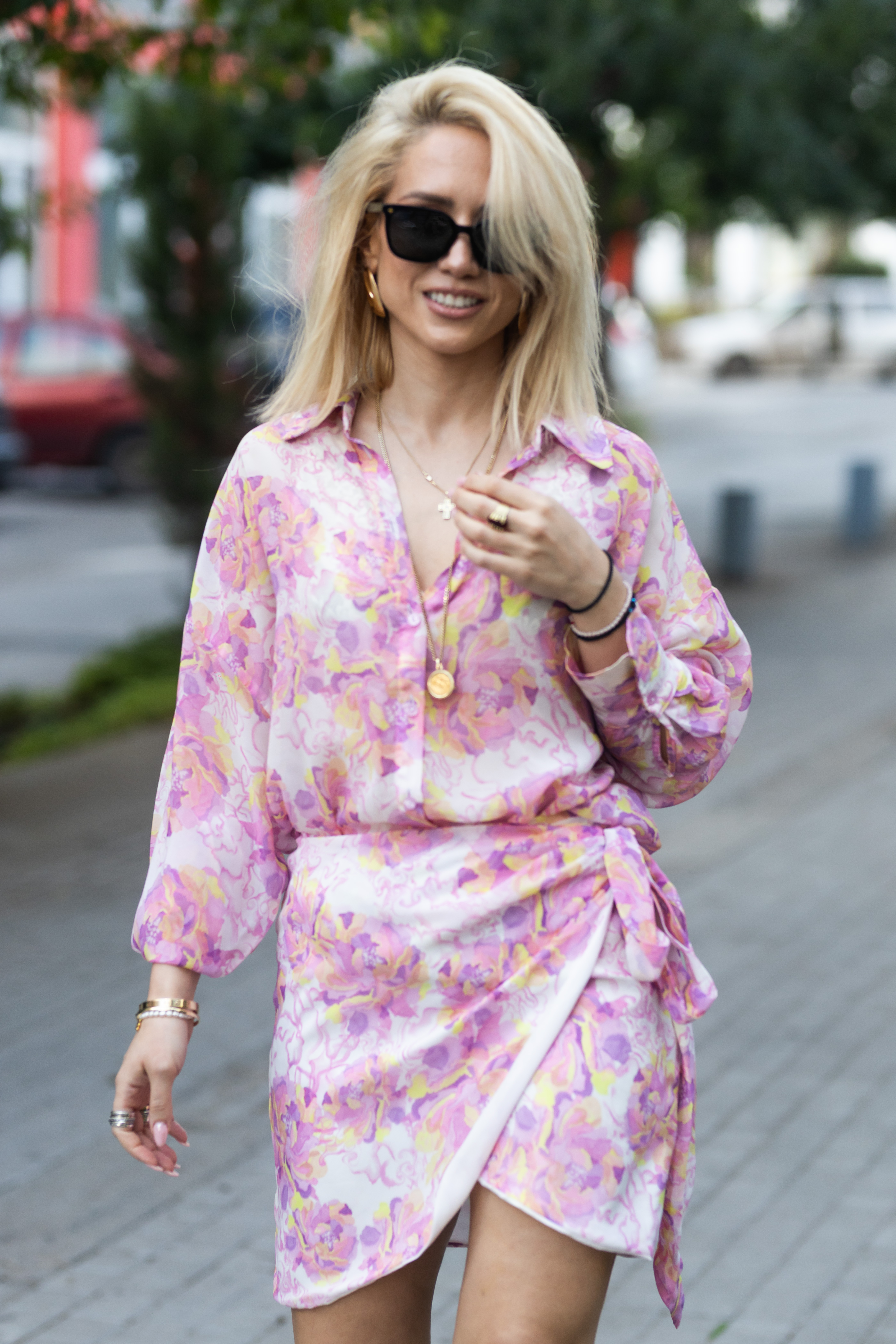 Lilac Peonies Skirt - Image 6