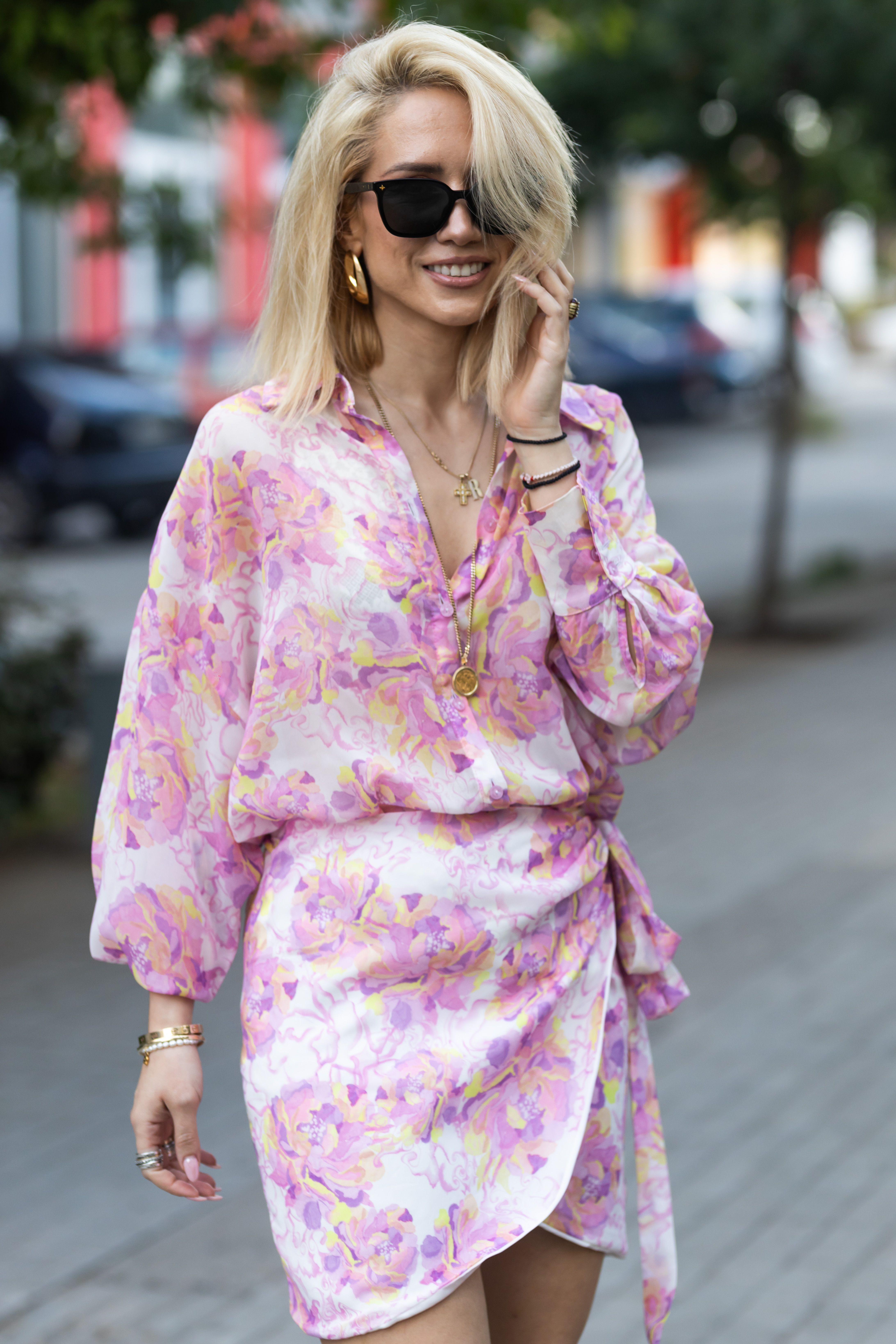 Lilac Peonies Skirt