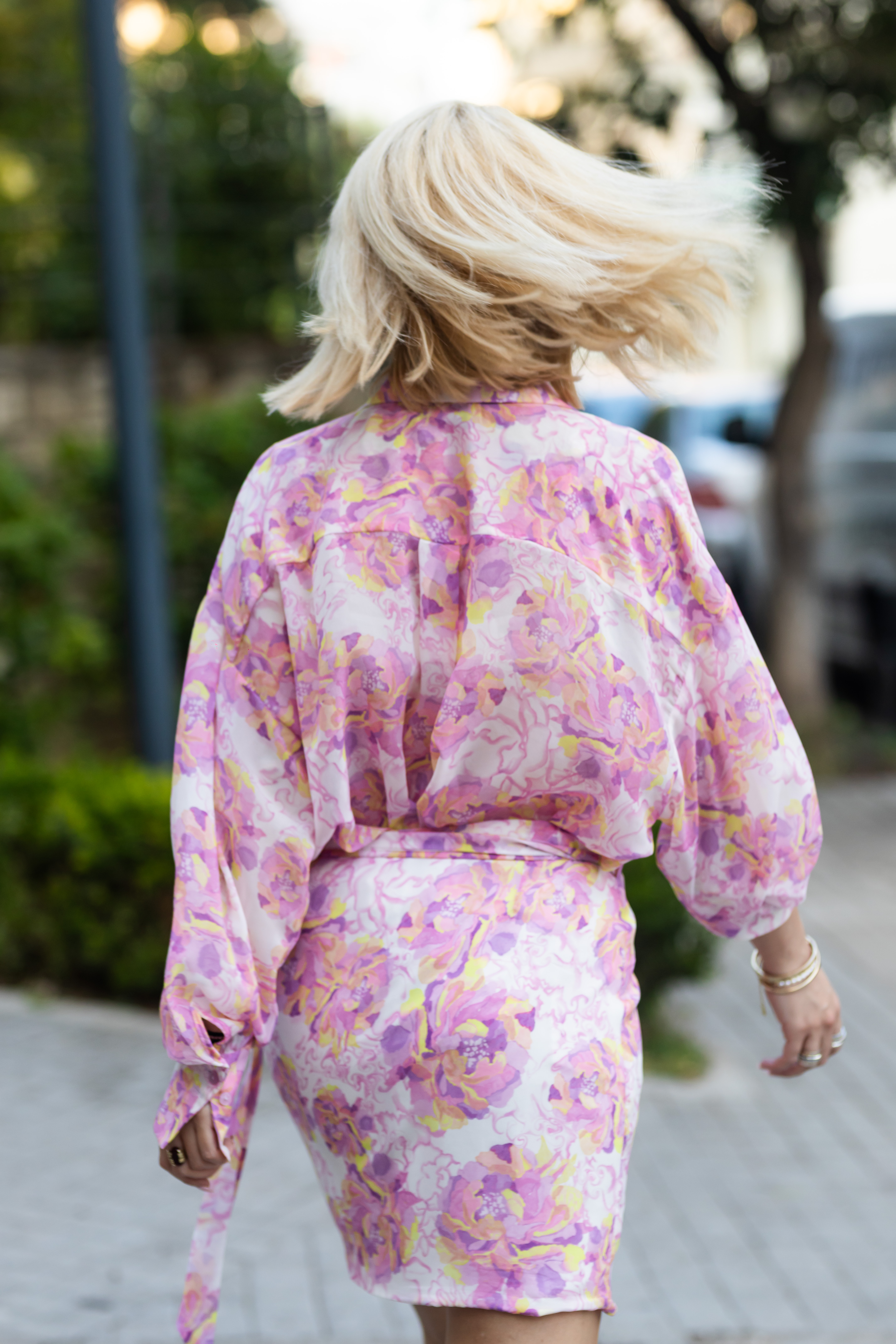 Lilac Peonies Skirt - Image 2