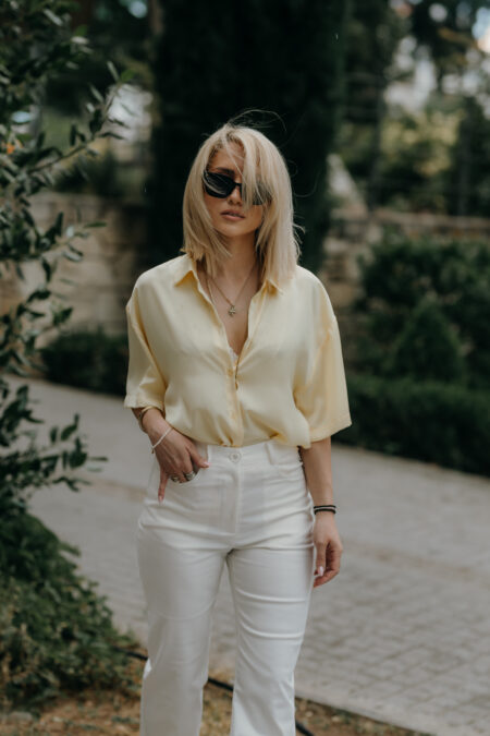 Butter Yellow Silky Touch Shirt