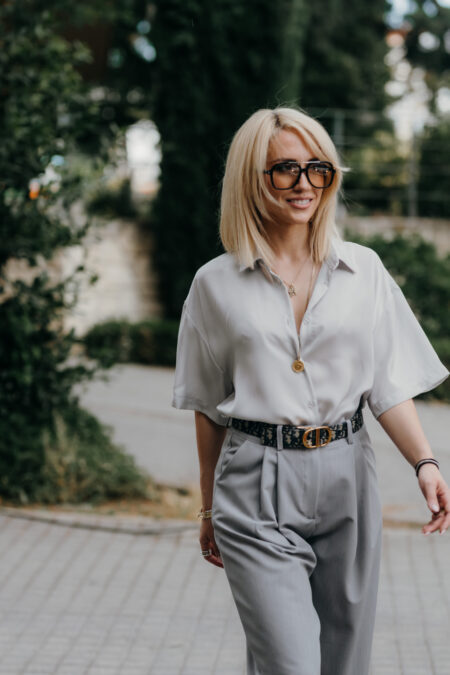 Silver Silky Touch Shirt